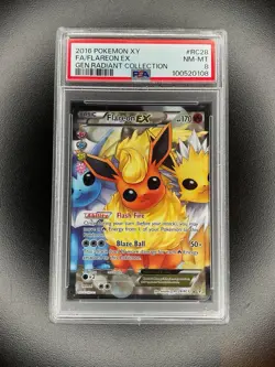 2016 Pokemon XY FA / Flareon EX Gen. Radiant Collection #RC28 PSA 8 - Image 1