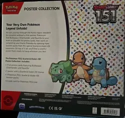 Pokemon 151 Poster Collection Box - 3 Booster Packs + Promos Sealed 820650853166 - Image 2