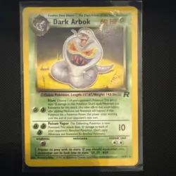 Dark Arbok 19/82 W Stamp Team Rocket 2000 WOTC Vintage Pokemon Card NM - Image 1