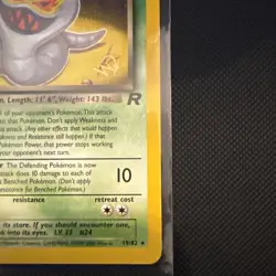 Dark Arbok 19/82 W Stamp Team Rocket 2000 WOTC Vintage Pokemon Card NM - Image 4