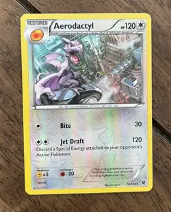 Pokemon TCG Aerodactyl Fossil Card 16/62 Unlimited Rare - LP/MP Condition! - Image 4