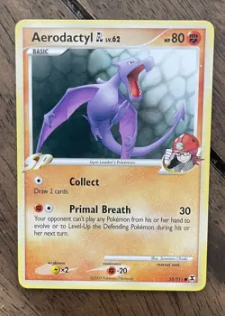 Pokemon TCG Aerodactyl Fossil Card 16/62 Unlimited Rare - LP/MP Condition! - Image 5