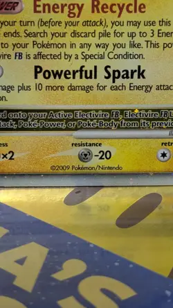 Pokemon TCG 2009 Electivire FB Lv.X 144/147 Supreme Victors Holo - Image 5