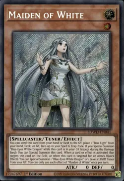 Maiden of White EU 1st Ed Secret Rare SDWD-EN041 Yu-Gi-Oh! - Image 1