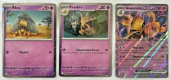 Alakazam 050 Kadabra 064 Abra 063 Promo Cosmos Holo Cards LOT - Image 1