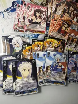Konosuba 2 English 150+ Card Lot Weiss Schwarz CC / CR / R / RR Re Edit - Image 3