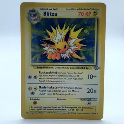 Pokemon Karte - Jolteon Blitza 4/64 Jungle Dschungel Deutsch Holo Rare - Image 1