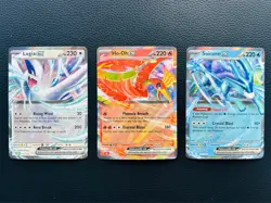 Suicune Ho-Oh Lugia ex 010 007 017 CLB CLC CLV Pokemon TCG Classic English Cards - Image 1