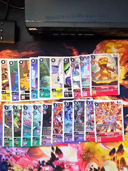 2025 Digimon TCG Card Game Bulk Lot #55 Mix Cards Bandai Common Uncommon Rare - Image 1