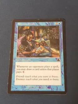 Rhystic Study Prophecy Regular Moderately Played Some Edge Damage - Image 1