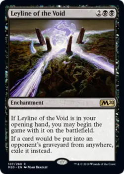 1 x Leyline of the Void - Core Set 2020 - Light Play - MTG - Image 1