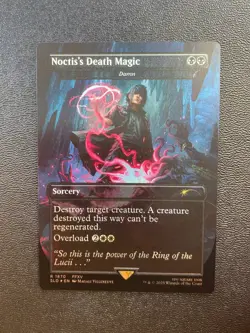 MTG Noctis's Death Magic - Damn (Rainbow Foil) - Secret Lair Drop Series - Image 1
