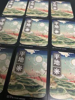 MTG Kamigawa Neon dynasty Basic Lands Japanese Full art Lot of 100 Each of 10 - Image 4