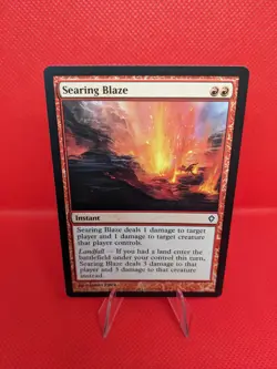 MTG Searing Blaze (90/151) Worldwake Magic the Gathering - Image 1