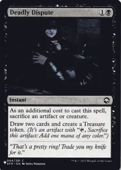 MTG Deadly Dispute Normal NM The List Reprints Magic 094/281 - Image 1