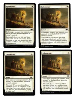 MTG EPHEMERATE MODERN HORIZONS x4 PLAYSET COMMON WHITE INSTANT NM BLINK EDH - Image 1