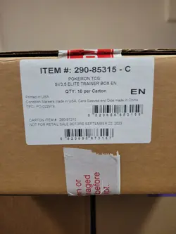 Pokemon ENGLISH SV3.5 SV 151 Elite Trainer Box Sealed Case! 10 ETBs - Image 1