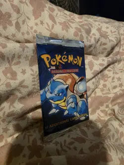 1999 Pokemon Base Set Booster Pack Vintage, Sealed, Blastoise Art - Image 3
