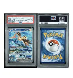 2023 Pokemon MEW EN Zapdos Ex Special iLLustration RARE #202 PSA 10 - Image 3