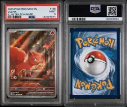 2025 POKEMON MEG EN-MEGA EVOLUTION ILLUSTRATION RARE #138 VULPIX PSA 9 - Image 3