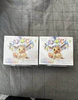 Lot of 2 Prismatic Evolutions Pokemon Center ETB's Factory Sealed New - Image 1