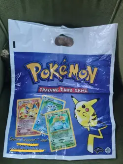 1999 Pokemon TCG Shop Bag WotC | Charizard Blastoise Venusaur | Vintage Promo - Image 1