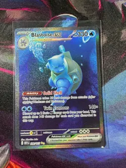 Blastoise EX 200/165 SIR Scarlet & Violet 151 English Pokemon TCG NM+ - Image 1