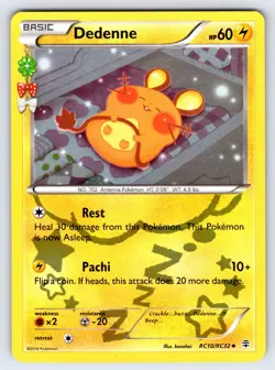 Dedenne RC10/RC32 XY Generations Set 20th Anniversary Pokemon Radiant - Nm/Vlp - Image 1