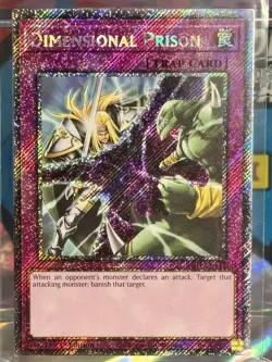 Yugioh Dimensional Prison [trap] RA04-EN132 Platinum Secret Rare 1st Mint! - Image 1