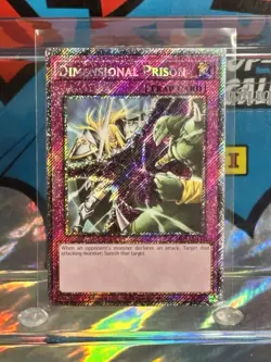 Yugioh Dimensional Prison [trap] RA04-EN132 Platinum Secret Rare 1st Mint! - Image 2