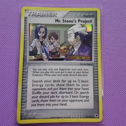 Pokemon EX Dragon Frontiers Reverse Holo Card Mr. Stone's Project 77/101 - Image 1