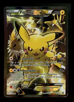 #2 Pikachu EX XY124 XY Black Star Promo 2016 Full Art Holo Pokemon Card TCG - Image 1