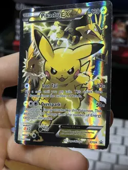 #2 Pikachu EX XY124 XY Black Star Promo 2016 Full Art Holo Pokemon Card TCG - Image 5