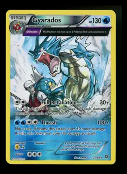 Gyarados 21/98 XY Ancient Origins 2015 Holo Rare Full Art Pokemon Card TCG - Image 1