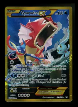 Gyarados EX 123/122 XY Breakpoint 2016 Secret Full Art SHINY Pokemon Card TCG - Image 1