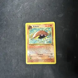 Pokemon TCG Kabuto 50/62 Fossil Unlimited Card WOTC Free Shipping D71 - Image 1