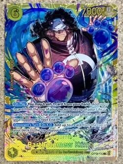 Bartholomew Kuma SEC OP12-119 Legacy of the Master One Piece Card Game English - Image 1