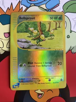 Pokemon TCG Bellsprout Aquapolis Reverse Holo Card 45/147 2002 - Image 1