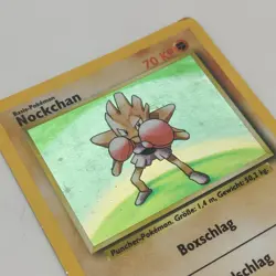 Pokemon TCG Karte Nockchan Hitmonchan 7/102 Base Set Holo Rare Deutsch - Image 3