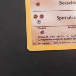 Pokemon TCG Karte Nockchan Hitmonchan 7/102 Base Set Holo Rare Deutsch - Image 4