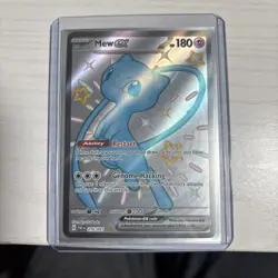 Pokemon TCG Mew EX Full Art Shiny Ultra Rare Card Paldean Fates 216/091 - Image 1