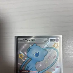 Pokemon TCG Mew EX Full Art Shiny Ultra Rare Card Paldean Fates 216/091 - Image 5