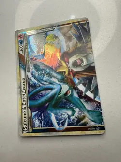 Pokemon TCG Unleashed Suicune and Entei Legend Top 94/95 Holo Card - Image 5