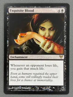MTG | Exquisite Blood | Avacyn Restored | Rare | Authentic | NM - Image 2