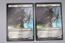 MTG - 0014 Wraith / 0007 Dragon Double Sided Token - LTC x2 - Image 3