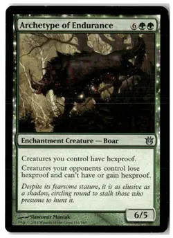 MTG Archetype of Endurance - Born of the Gods Moderately Played English - Image 1