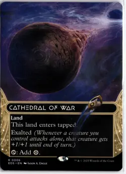 MTG #0006 Cathedral of War - Borderless (EOS) Stellar Sights - Image 1
