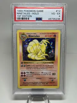 1999 PSA 4 1st Edition Base Set Ninetales Holo Pokemon Shadowless 12/102 - Image 1