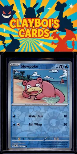 Slowpoke SV: Prismatic Evolutions Pokemon 018/131 Reverse Holo NM+ - Image 1