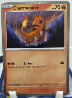 🌀Charmander SVP047 Swirl Cosmos Holo Black Star 151 Promo Pokemon NM/M Unplayed - Image 2